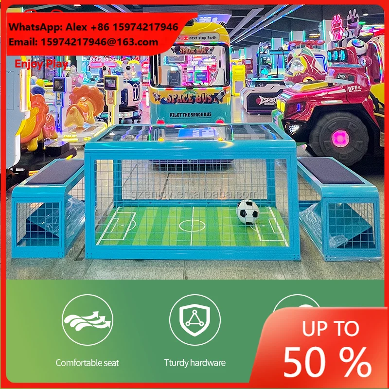 Indoor Under Table Soccer Game Wholesale 2 Player Interactive Seated Football Sport Arcade For Entertainment Center Mall OEM