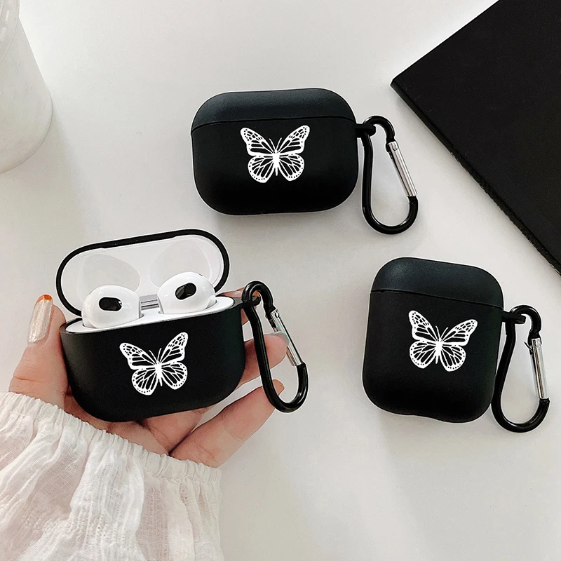 Black Flame Case for Apple Airpods Pro/2 Case Earphone Accessories Wireless Bluetooth Headset Silicone Airpods 4 3 2 1 Cover