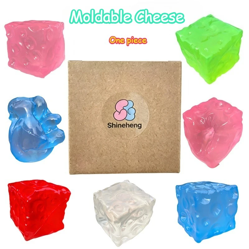 

Handmade Coconut Oil Cheese Moldable Squeeze Blind Box Non-Rebound Pinch Squeeze Fidget Toy Squishy Decompression Plastic Ball