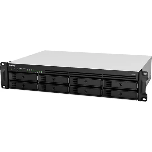 Synology 8 Bay NAS RackStation RS1221+ Enclosure cloud storage 4GB of DDR4 ECC RAM Space-sensitive Deployments