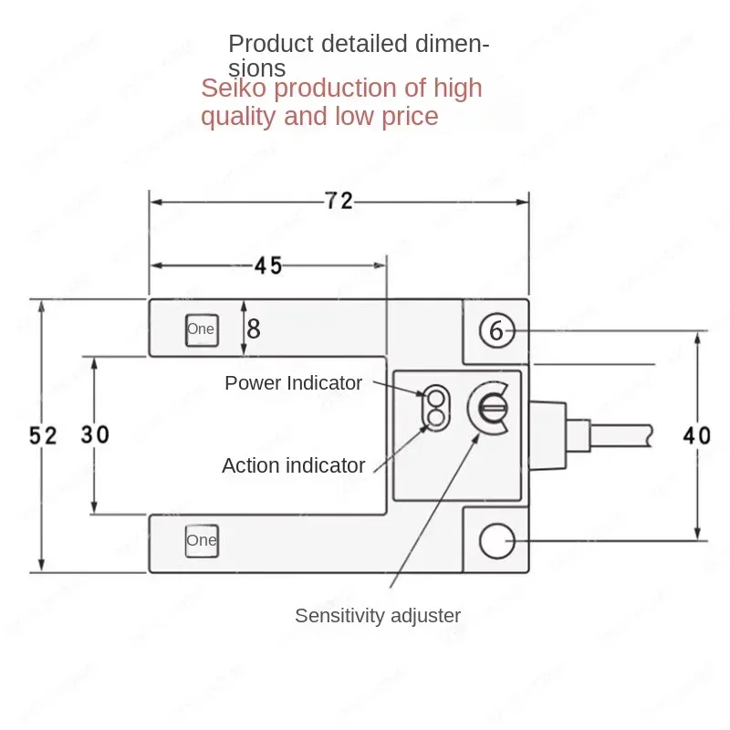 OMRON E3S-GS3E4 E3S-GS3B4 정품 U 트로프 타입 광전 센서 스위치, 산업 2M 또는 5M 12-24VDC