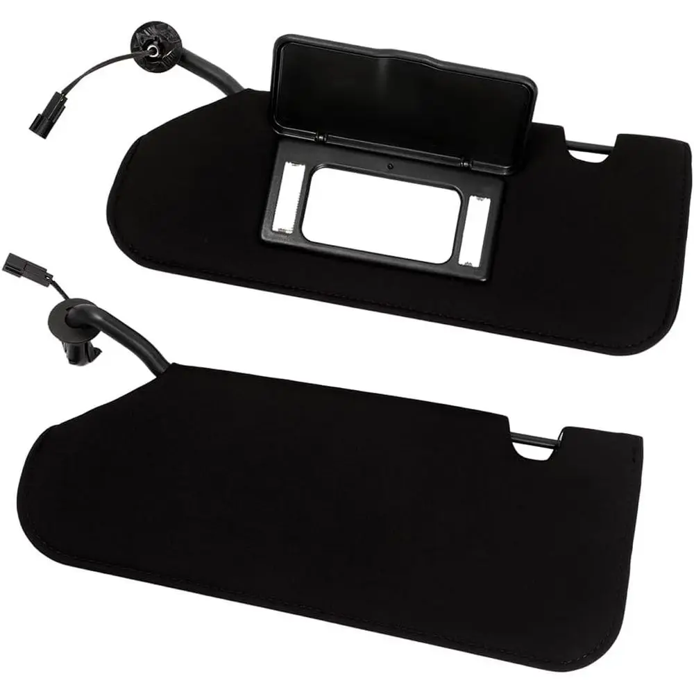 

Driver & Right Passenger Side Sun Visor Sun Shades with LED Lights, Replaces 23142243 23142245