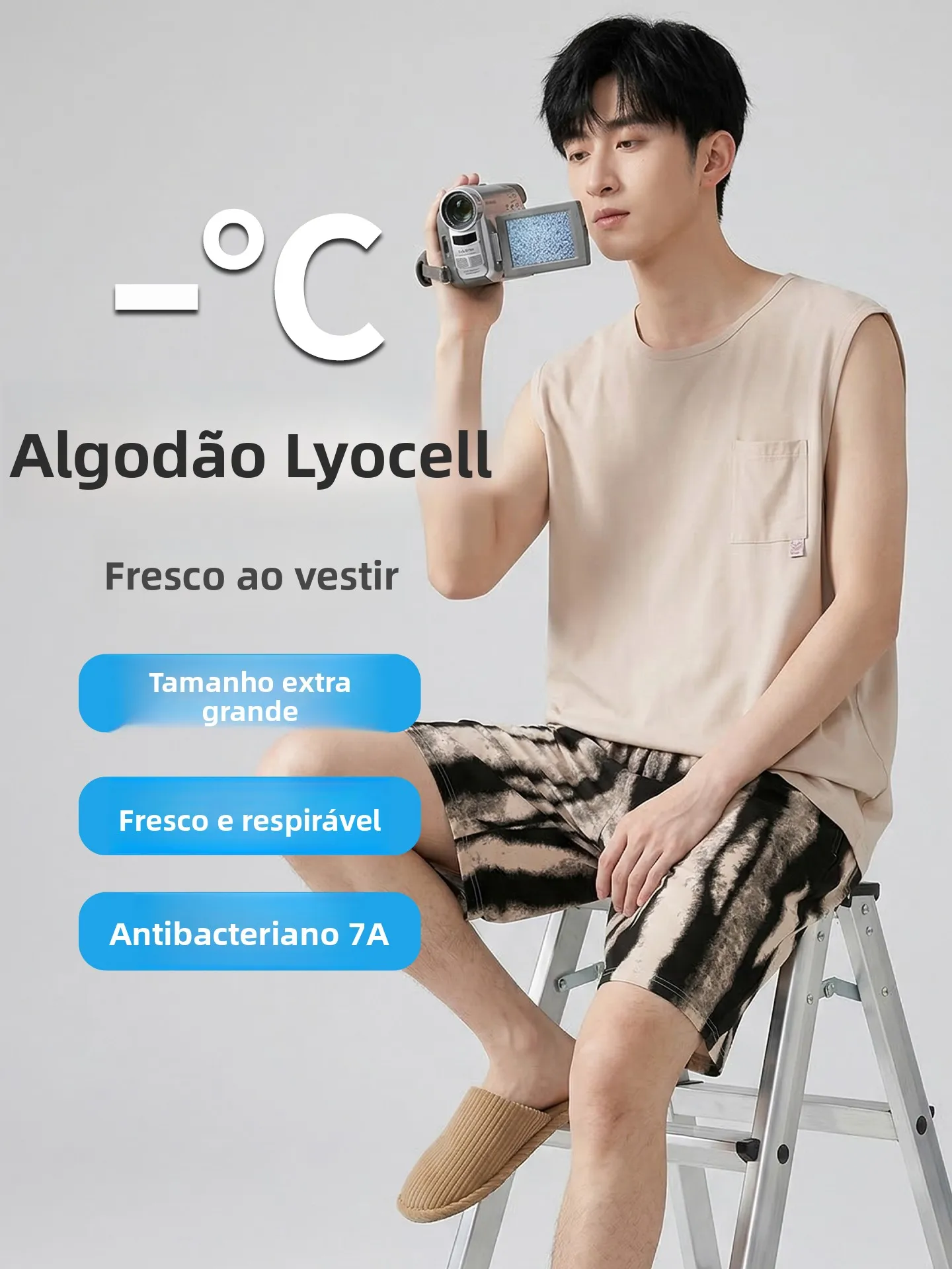 plus-size-summer-cool-feeling-men's-sleepwear-vest-short-pants-casual-home-clothes-set-breathable-lightweight-cotton-blend