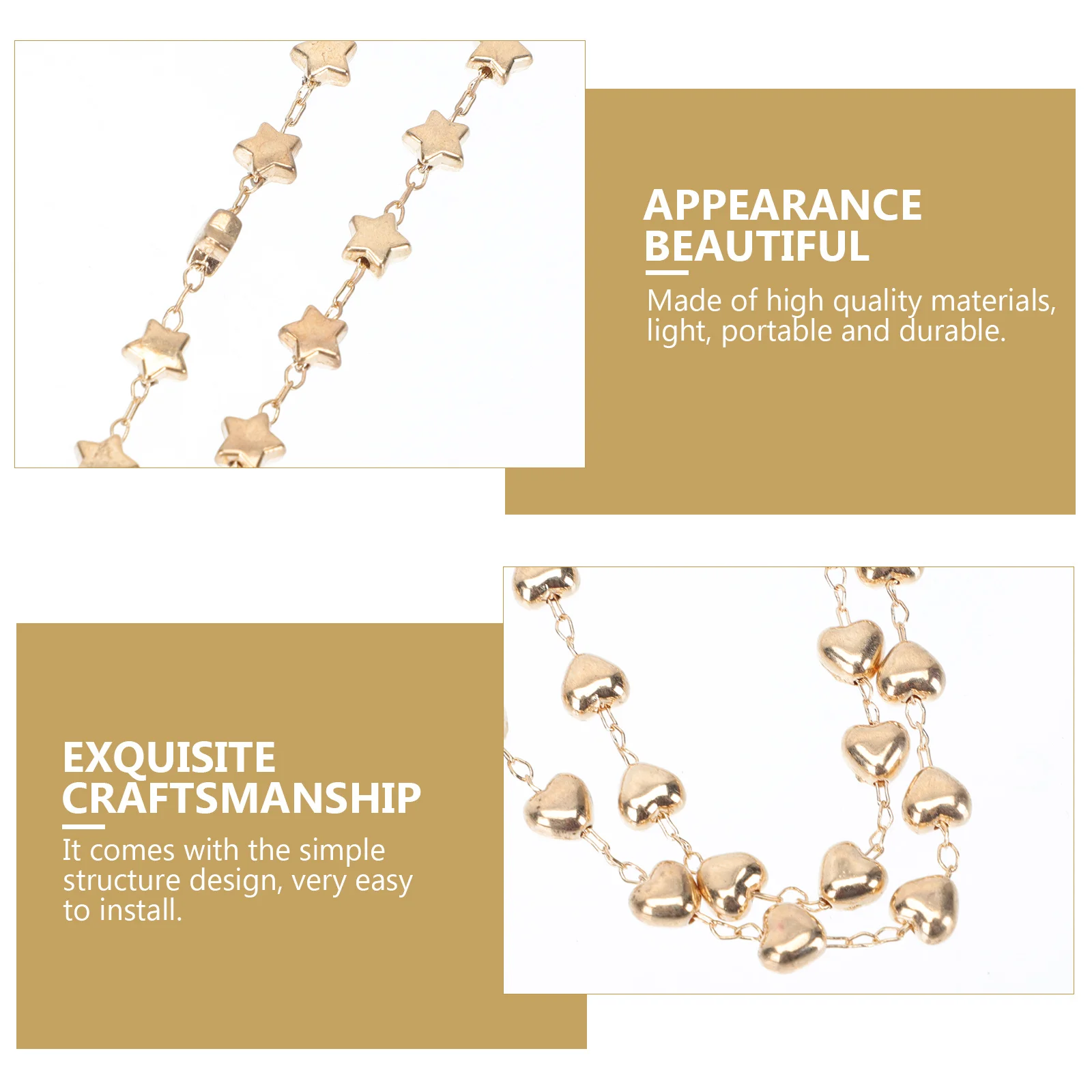 

2Pcs Star Heart Shape Alloy Glasses Chain Fashion Eyewear Retainer Glasses Accessory Anti-Slip Sunglasses Holder Decorative