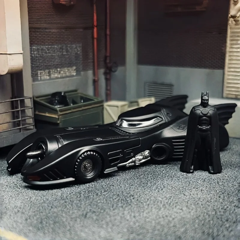 

Genuine 1/64 Scale Batman Batmobile Hobby Gacha Anime Film Prop Figure Model Collection Decoration Ornaments Toy Gifts