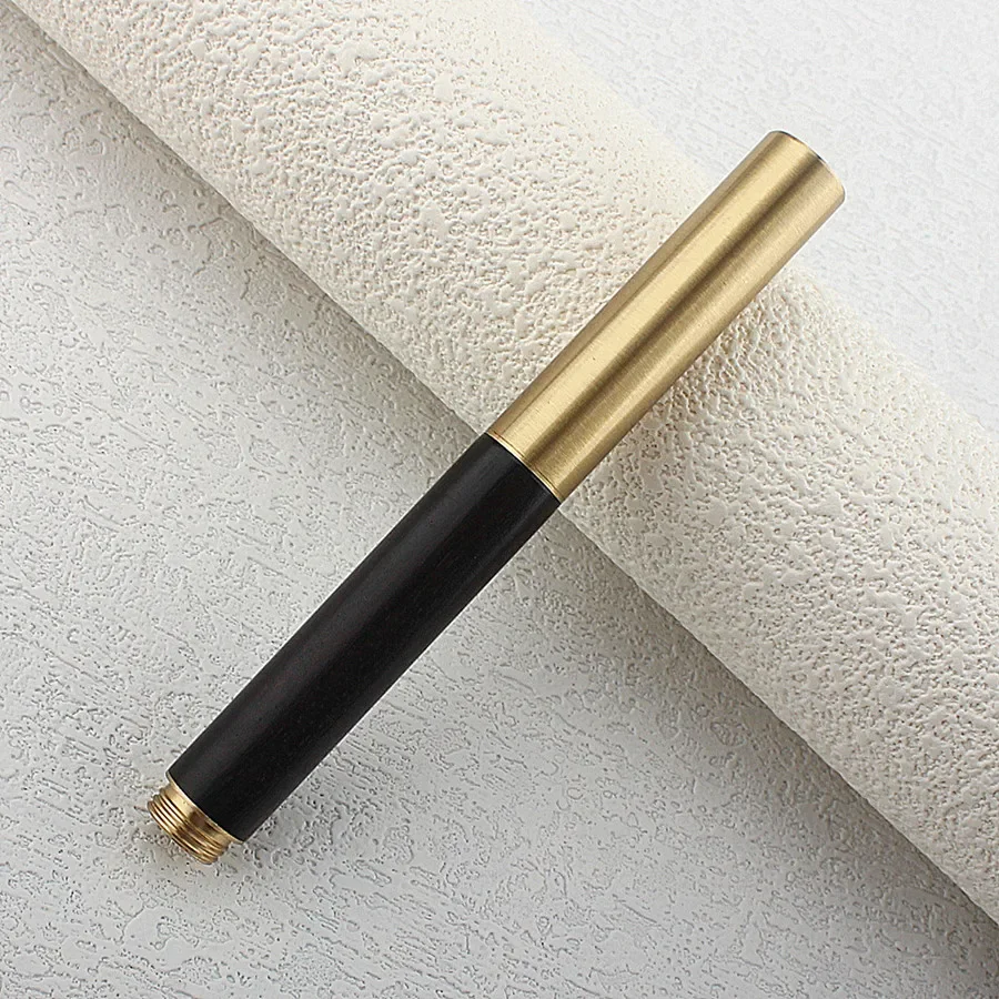 Bronze Short Wood Fountain Pen Short Luxury Elegant Pens 0.38/0.5/0.7mm Extra Fine Nib Writing Office School Supplies Stationery