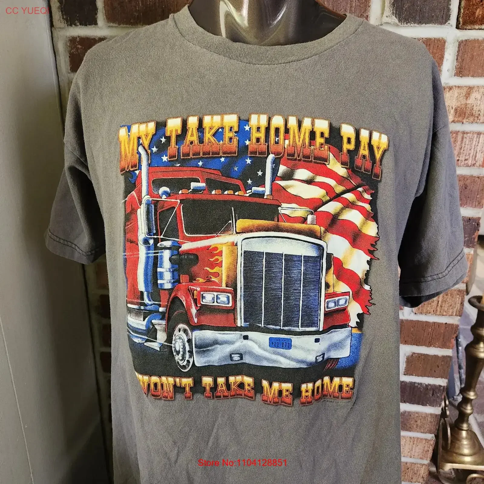 Trucker T Shirt Men…