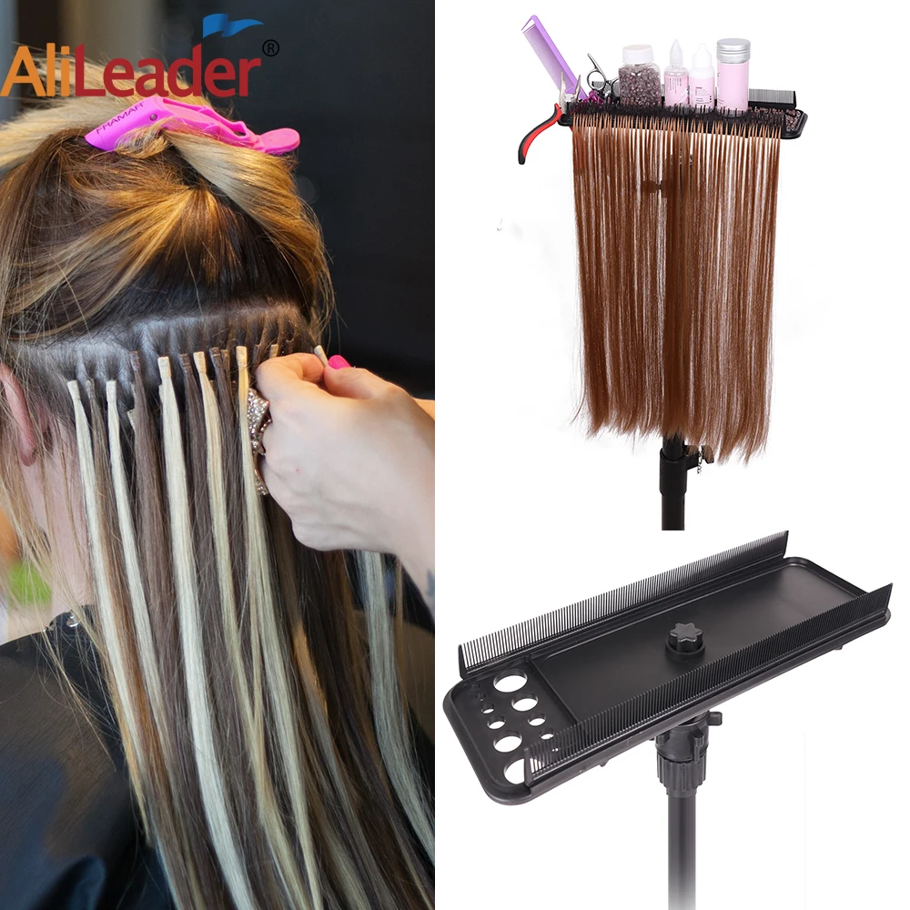 New Hair Extension Holder Hair Extension Tray Multifunction Hair Extension Separator Display Hair Tray For Tripod Wig Stand Easy