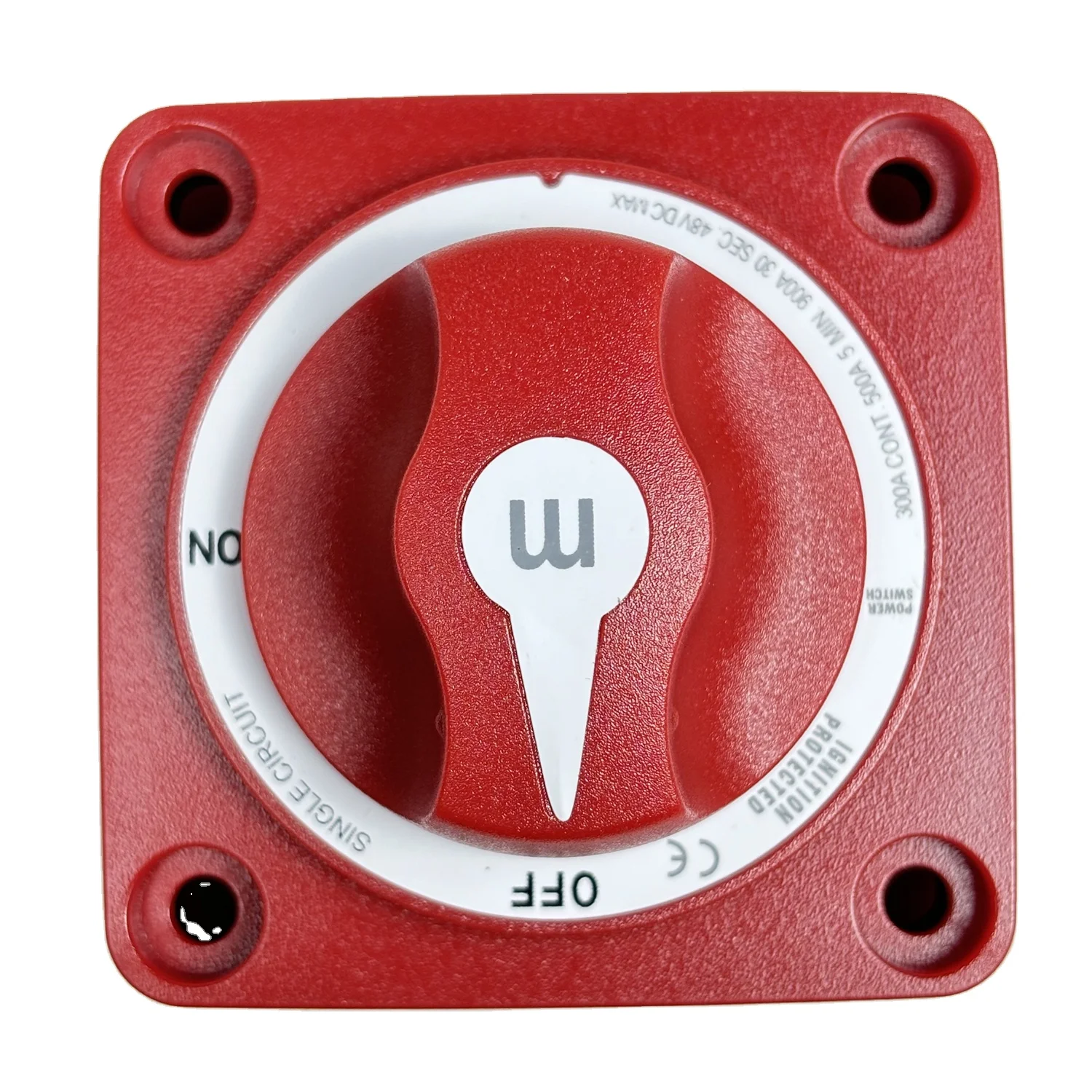 Switch with 6006 m-Series for Mini On-off Battery Knob- Red