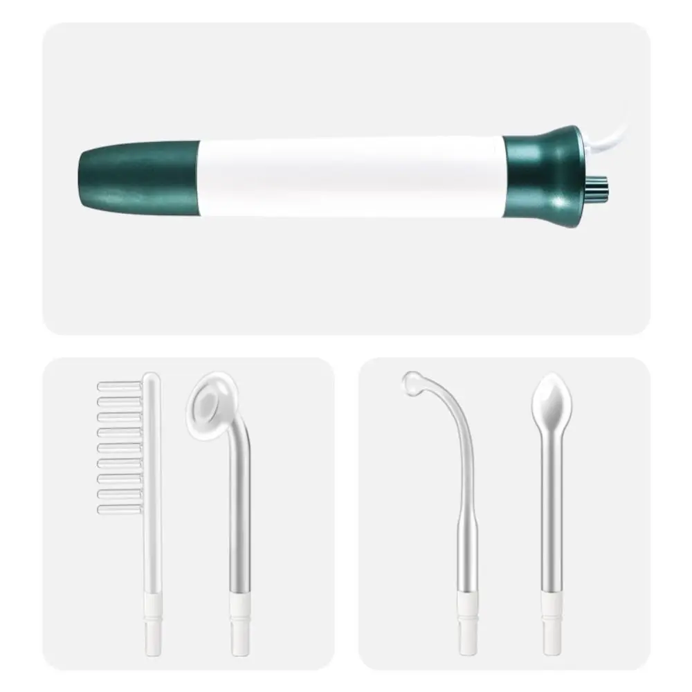 يغذي جذور الشعر حزمة مشط دوامة عالية التردد سهلة الاستخدام عصا نمو الشعر دوامة 4 إعدادات آلة الوجه العناية بالشعر