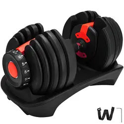 Best Price 24Kg Adjustable Dumbbell 2.5-24KG Fitness Workouts Dumbbells Weight Set Sports Fitness Equipment EU Shipping