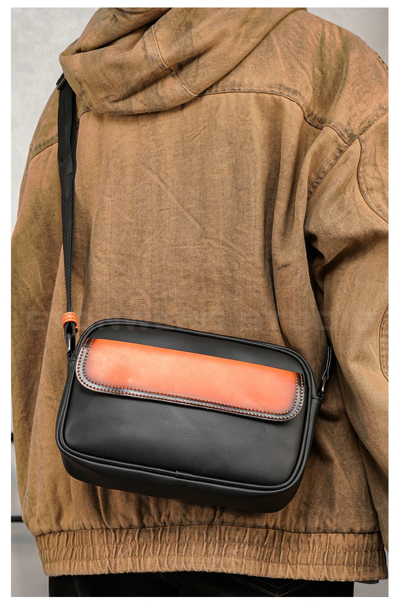 

Повседневная деловая сумка через плечо для мужчин, сумка-мессенджер из искусственной кожи с широким ремешком, сумки через плечо, квадратные клетчатые дизайнерские мужские сумки на слинге