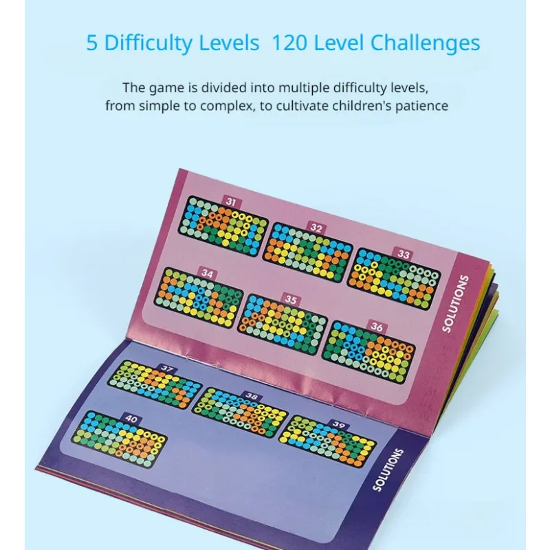 تحديات الذكاء 2D ثلاثية الأبعاد لغز مجلس لعبة لوحة كلاسيكية الهرم اللؤلؤ العقل المنطقي ألعاب مونتيسوري للأطفال الذكية لغز الخرز هدية