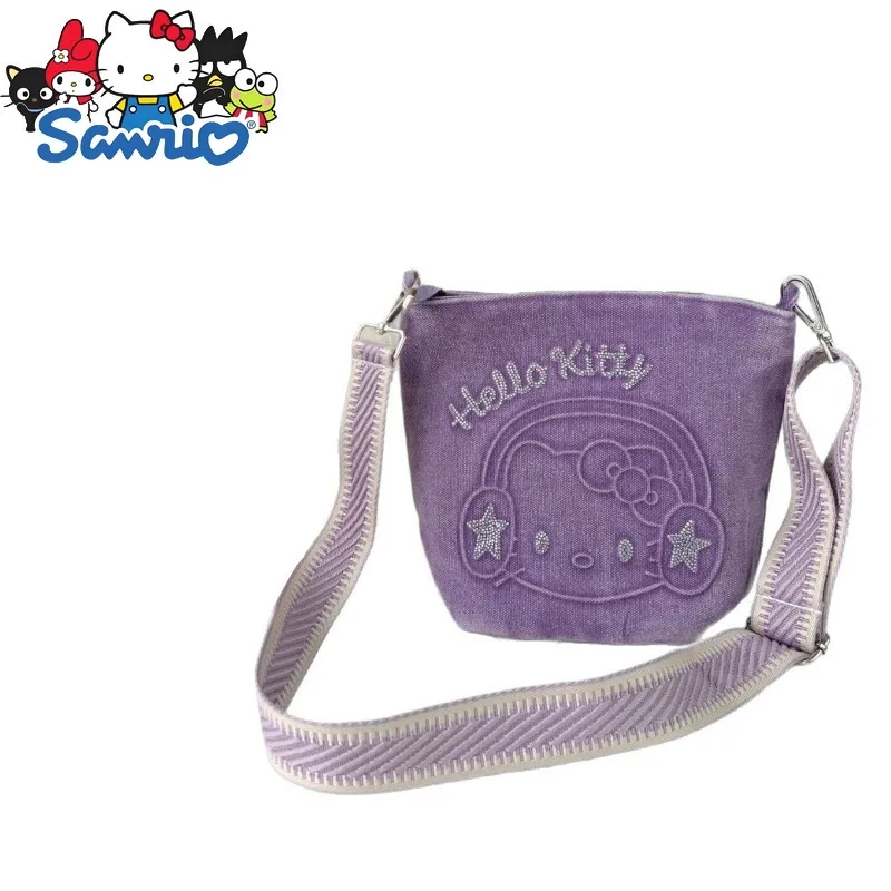 Hello Kitty New Diamond Women's Shoulder Bag Cartoon Fashion Diamond Women's Shoulder Messenger Bag Cartoon Women's Bag