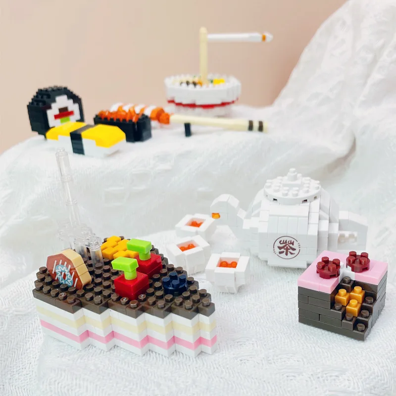 Mini Building Blocks Moc Cake Lollipop Micro Particle Diamond Building Blocks DIY Fun Puzzle Assembly Kids Toys Holiday Gifts