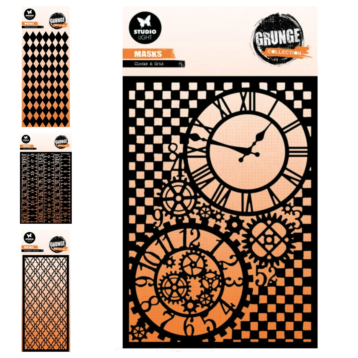 

New Die Stencil Diamond Wallpaper Pattern Ruler Background Clocks Grid Stencils Scrapbooking Photo Album Diary Decoration Making