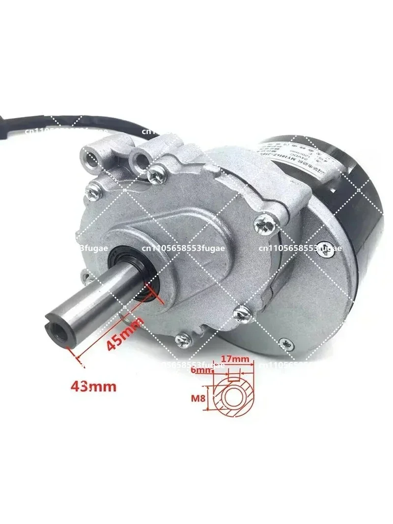 

250w 24v low speed brush motor with extended shaft DC gear brush motor for wheelchair