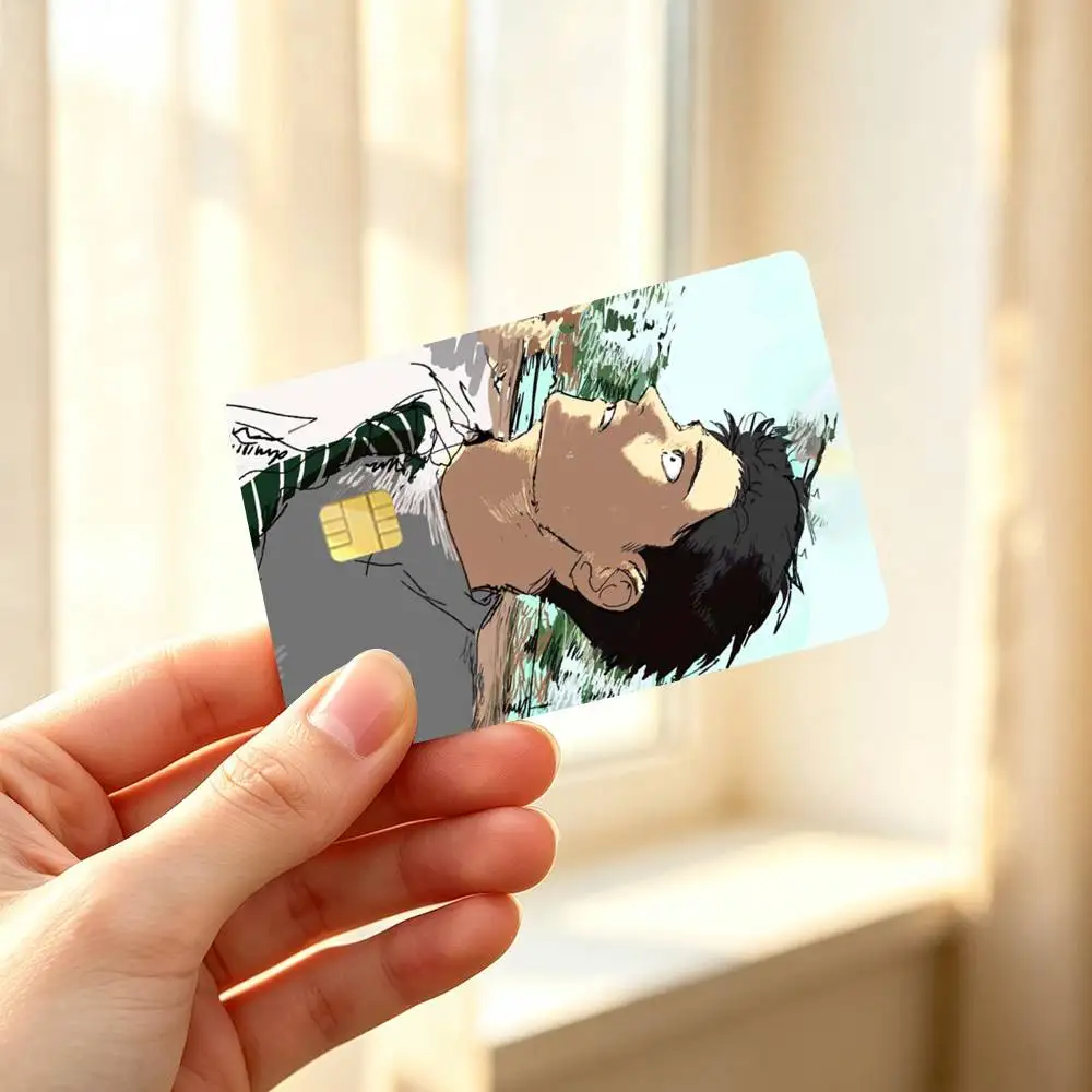 Anime 100 Meters Credit Card HD Stickers Easy to replace, change card style anytime as you like