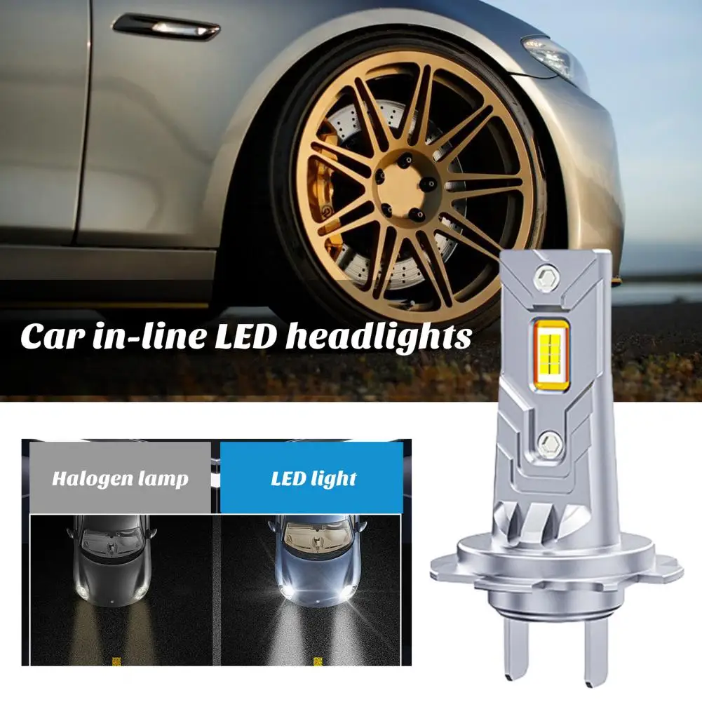 Lâmpadas LED Farol de Carro, Alto Desempenho, H7, 22000LM, 600, Mais Brilhante, Plug, Play, Auto