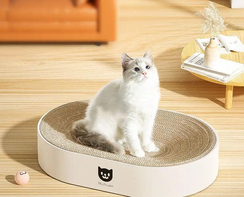 2023 Pet Cat Scratcher Board Large Diameter Sisal Cat Scratching Bed Wearable Scratcher Bowl Pet Supplies