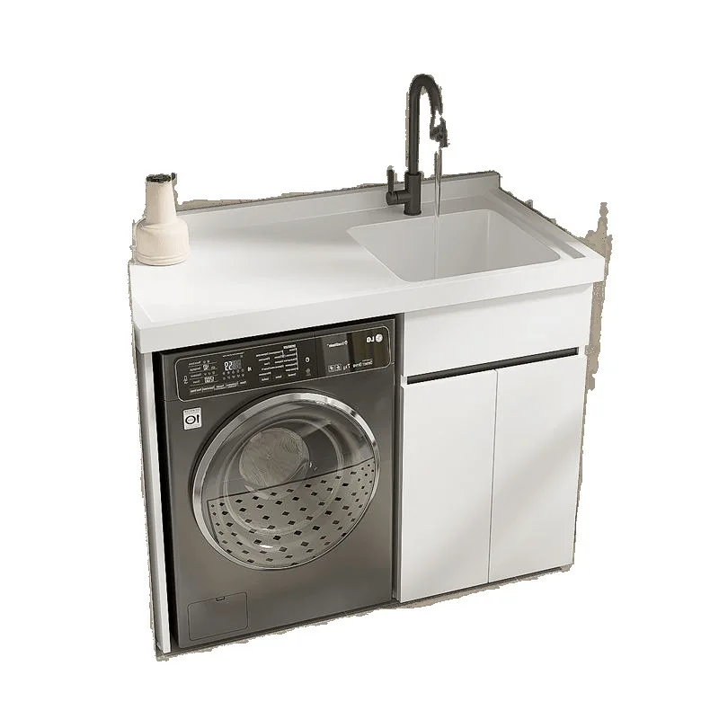 

Шкаф для стиральной машины без отсека для гладильной доски, из сотового алюминия, для балкона, комбинированный