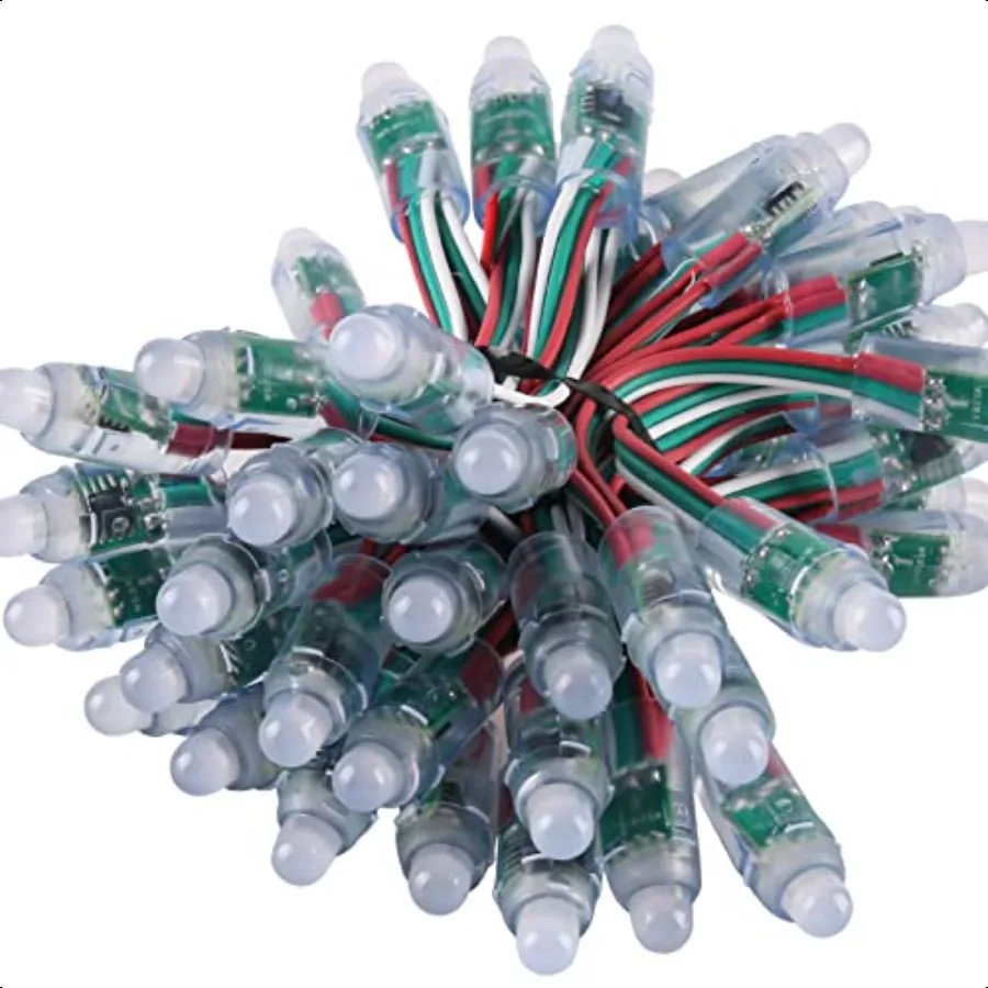 CMLAMP WS2811 IC LED Pixel Light DC5V Luce digitale diffusa ColorChange RGB Addrable LED String Light Impermeabile IP67 Outdoor