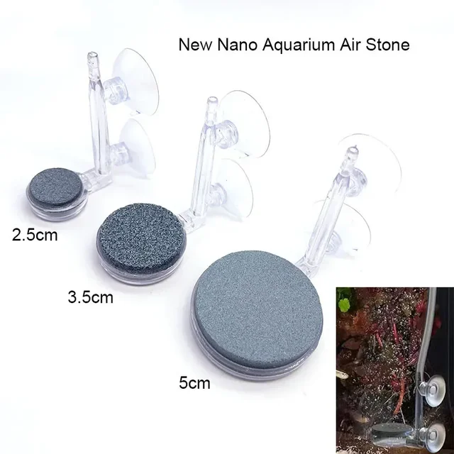 Nowy akwarium akwarium Nano Air Stone aerator tlenowy pompa do stawu z bąbelkami powietrza hydroponiczne akcesoria do zaopatrzenia w tlen