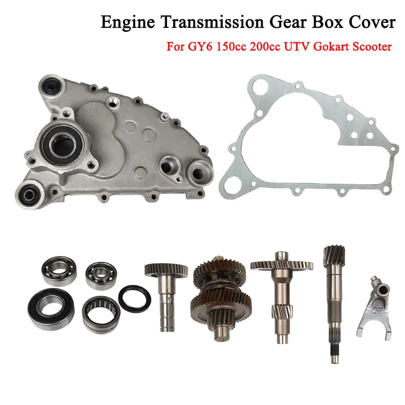Caja de Cambios con Reversa Integrada Farmer GY6 150 para GY6 125 150 200cc, para Motos de Cross, Go Karts, ATV y Quads