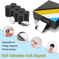 5/10PCS Square Self Adhesive Soft Magnet Flexible Sticky Stickers for Business Card Household Refrigerator DIY Craft Fridge