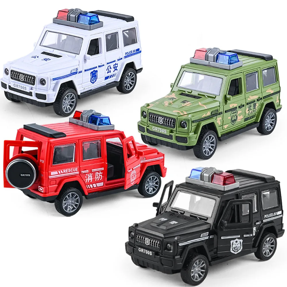 5 Style Simulated Fire Fighting Scene Car Mini Pull Back Toy Vehicle Model Wind Up Police Truck Ambulance for Children Boys Gift