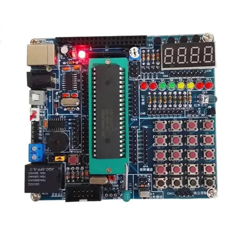 DIY Learning Board Kit Kit Accessories 51/AVR Microcontroller Development Board Learning Board STC89C52