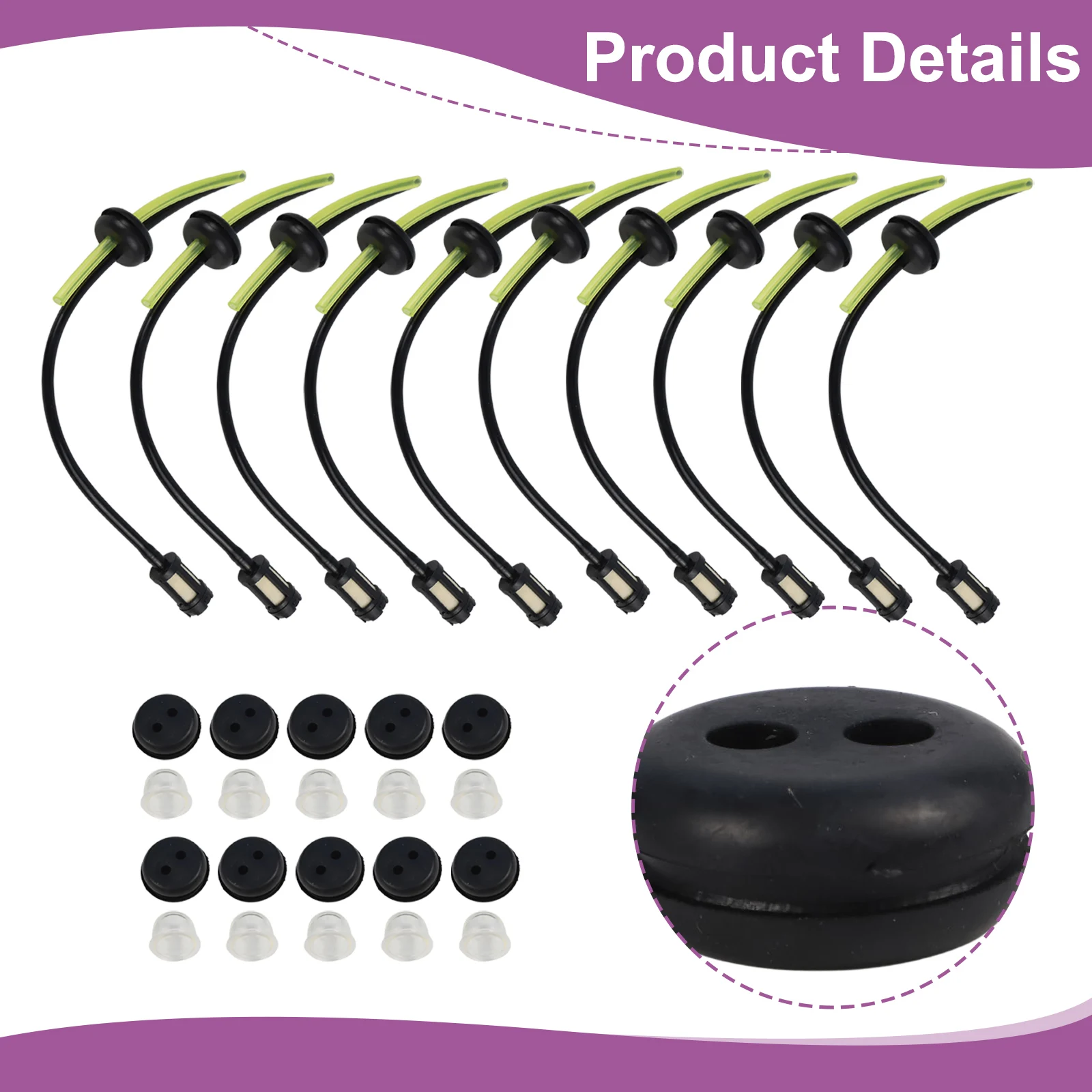 Outdoor Equipment Brushcutter Accessories Fuel Hose Compatible With 2-stroke Engines Compatible With 4-stroke Engines