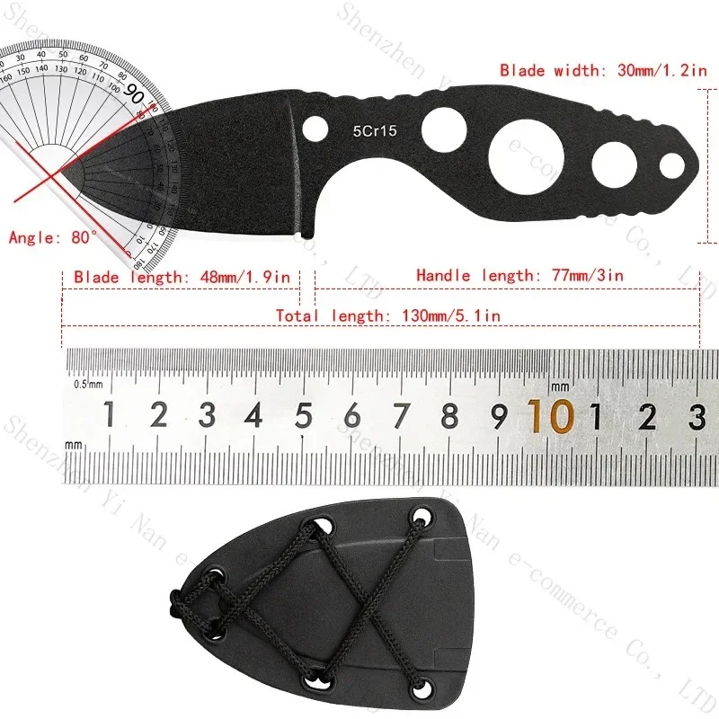 دائم في الهواء الطلق الصغيرة شفرة مثبتة سكين التخييم بقاء سكين EDC أداة جيب سكين الصيد #6