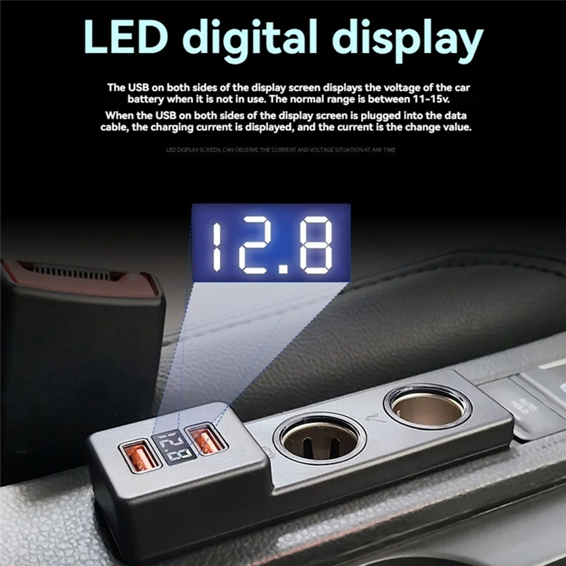 

Classy-Car Cigarett Lighter Splitter Plug Adapter Fast Charging For Golf 7 Mk7 Interior Modification Accessories LHD