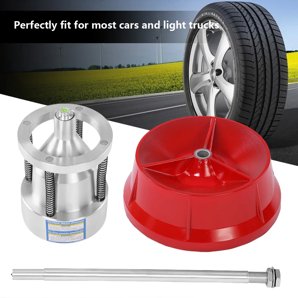 Car Truck Portable Hubs Wheel Tire Balancer Bubble Level Heavy Duty Rim Wheel Balancer Wheel Tire Balancer Truck Wheel Balancer