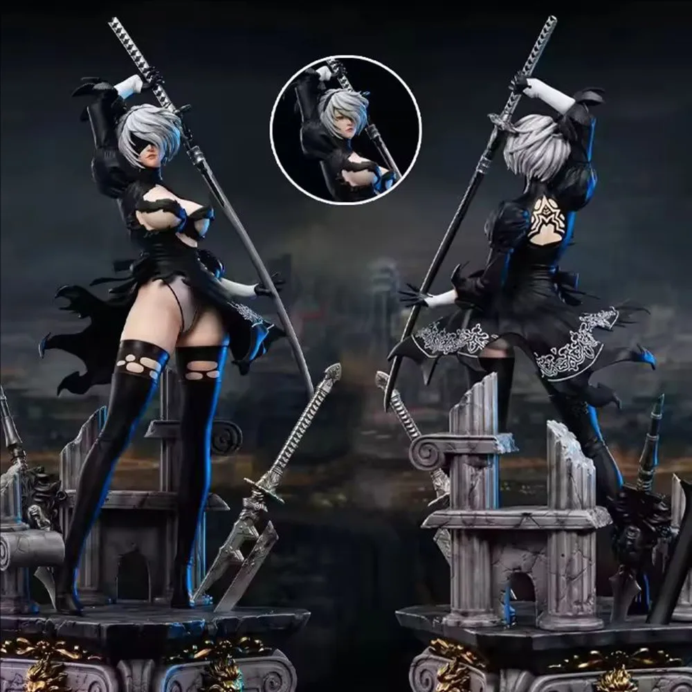 

NieR: Automata Figure Yorha No.2 Type B 2B Anime Girl PVC Real Toys Game Statue Adult Collection Model Doll Birthday Gift