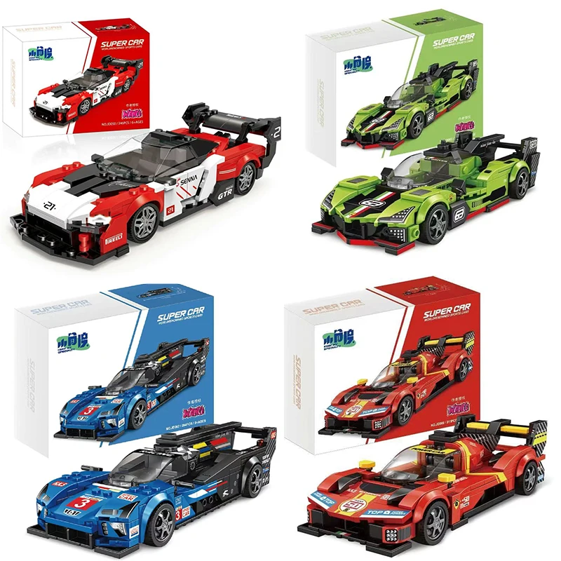 

Famous Classic Sports Car Assembly Set Super Racing Building Block Model Boys Children's Sports Car Holiday Gift Desktop Decorat