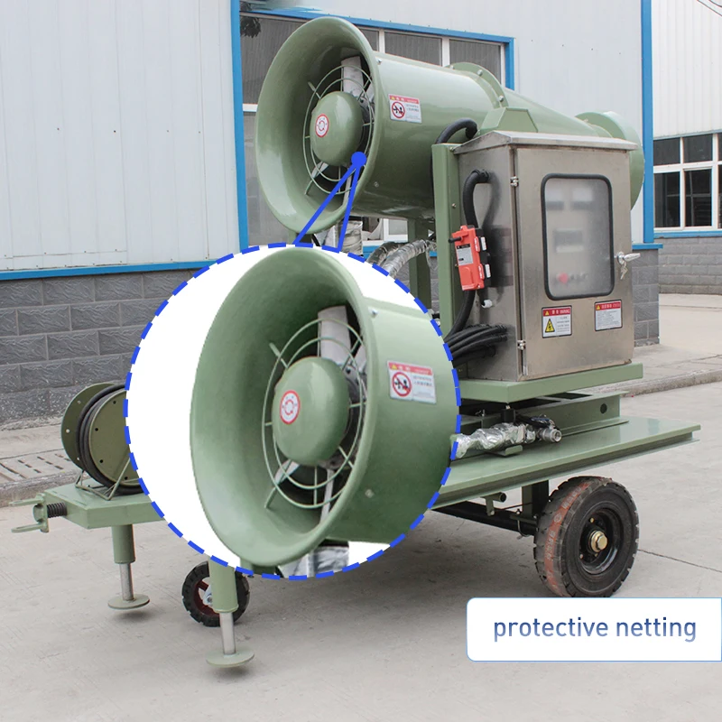 Preço de atacado Porta de controle de poluição do ar Cañón pulverizador de controle de poeira de planta de cascalho