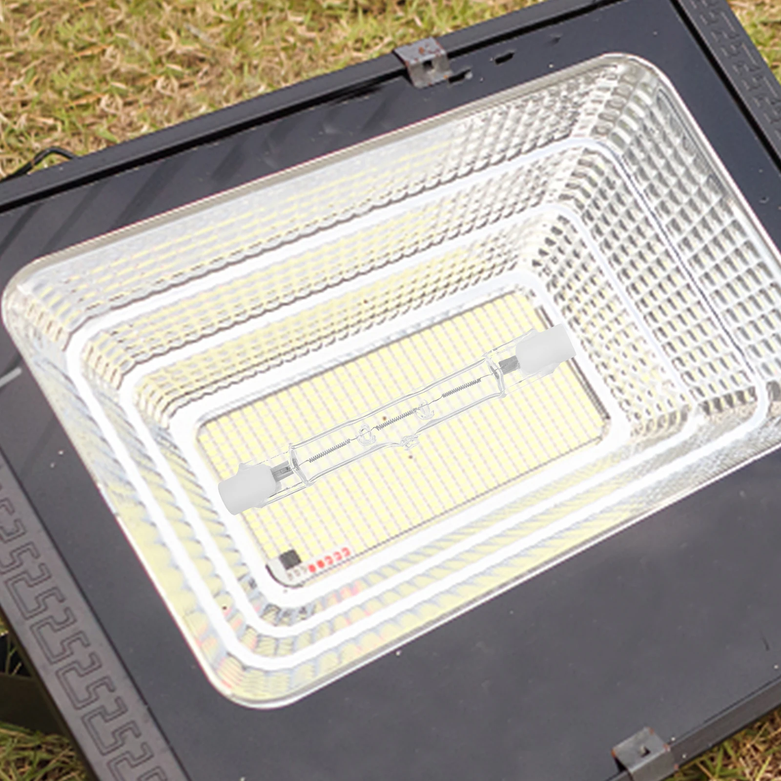 

120W Halogen Light Tube Base Dimmable Ceramic Glass Construction Bright Efficient Bulb for Ceiling Lamp Office Home Use