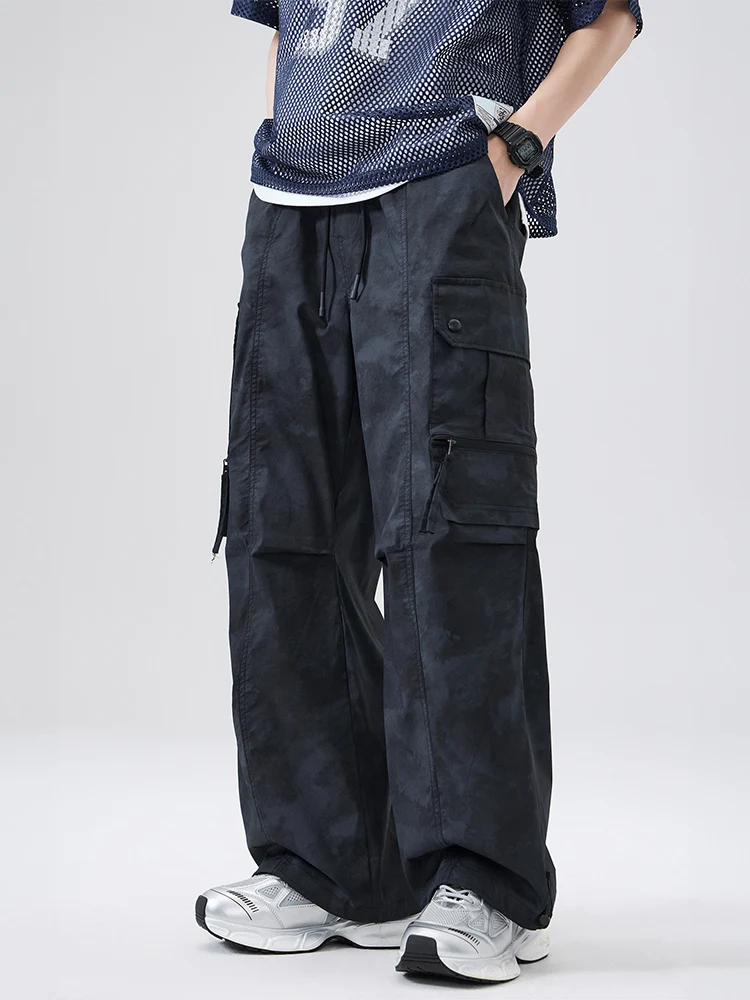 

Tongxi Men's Casual Pants Straight Leg Outdoor Workwear Trousers Autumn Winter American Retro Sle Qui Dry Cotton N...