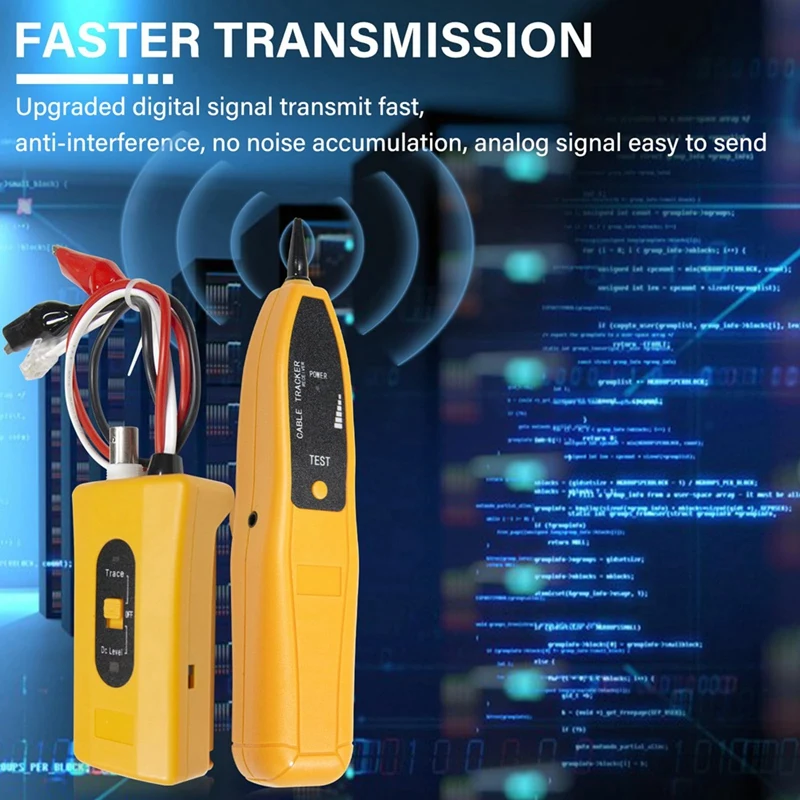 جهاز اختبار دائرة مولد النغمة لتتبع الأسلاك F-3C للعثور وتتبع الأسلاك/الكابلات، تحديد القطبية، اختبار الاستمرارية