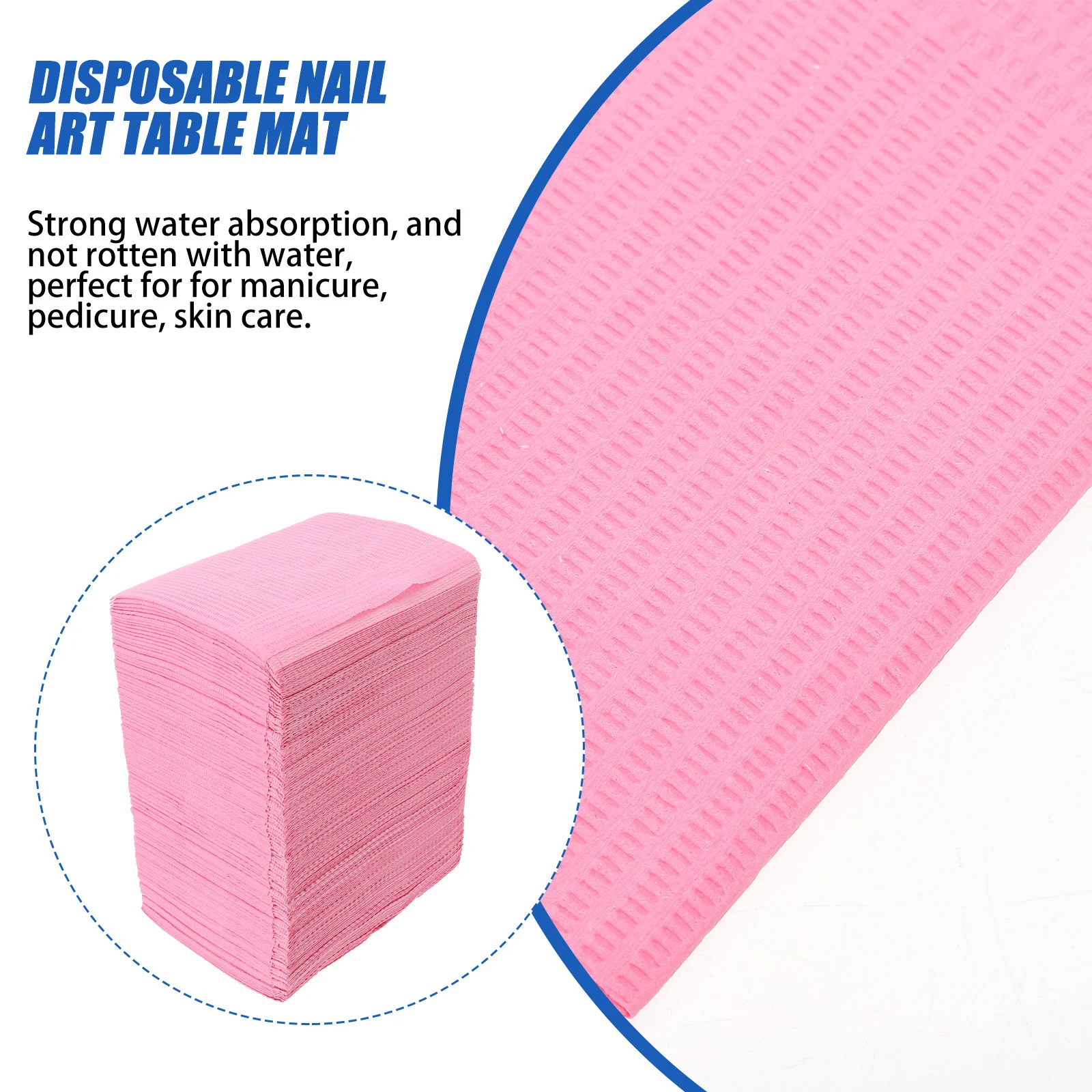 

125pcs disposable Nail Mat Salon Waterproof Paper Towel For Manicure Pedicure Nail Exercises Beauty Tattoos Desk Pad