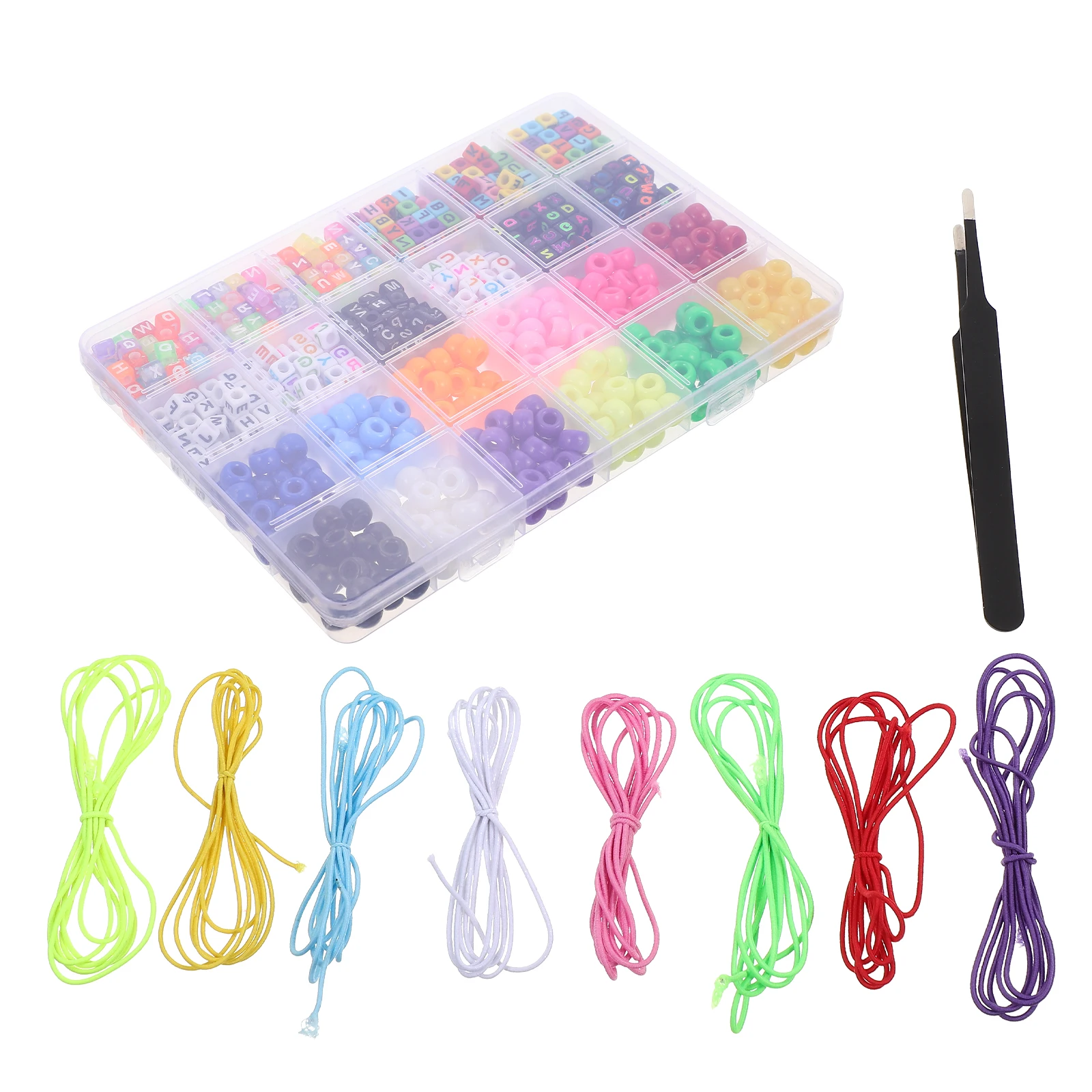

Alphabet Beads Set DIY Jewelry Accessory Acrylic Loose Bead Bracelet Making Kit Letters Beads Craft Project Toy