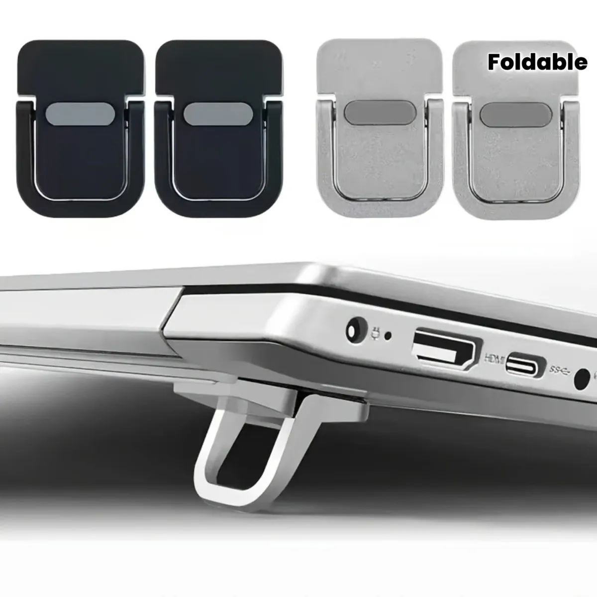 Laptop stand, invisible adhesive bracket, foldable storage, portable and elevated keyboard pad support bracket