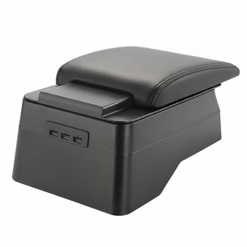 

Car Armrest Box for XPANDER, Double-Layer Storage, Center Console with Quick Charging Port, Compatible with Mitsubishi