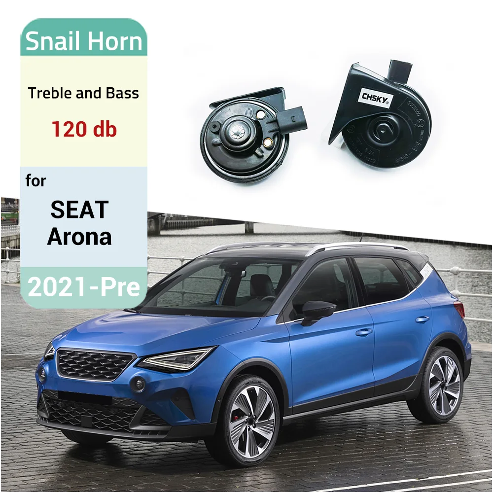 Car Snail Horn Speakers Tweeter High Bass Waterproof Whistle For Seat Arona 2021-Pre Accessories