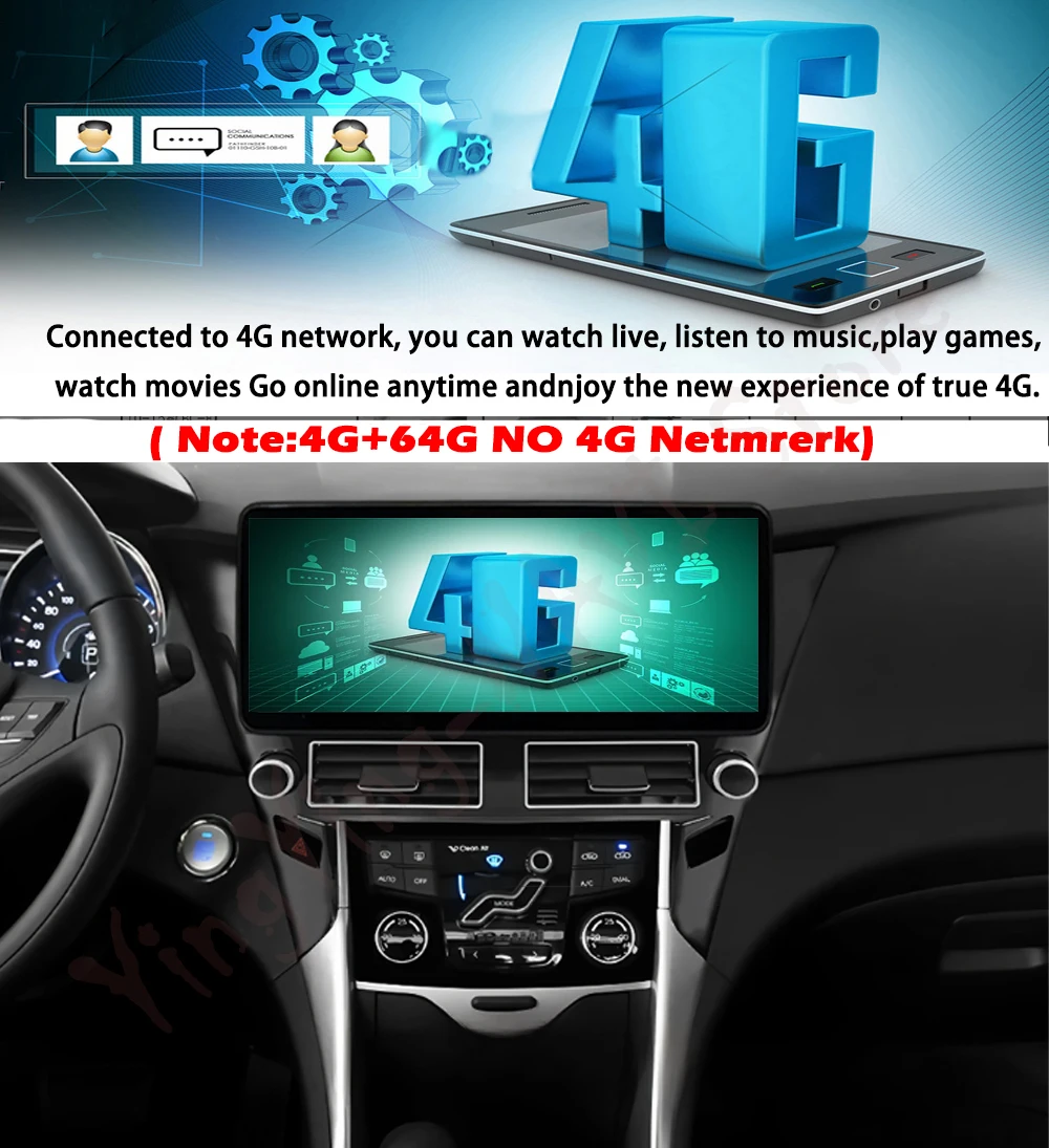 مشغل وسائط متعددة للسيارة Carplay اللاسلكي لـ Frontlander 2022 Corolla 2019-2021 Levin 2019 Asian 2021 Android 15 مروحة تبريد GPS
