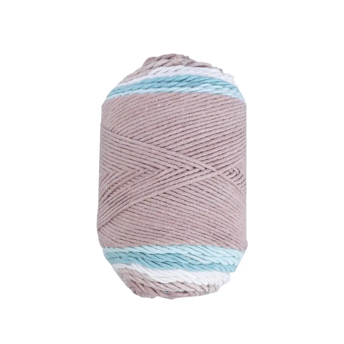 

Rainbow Colorful Crochet Yarn Knitting Wool Hand to Weave Hat Sweater Mat DIY Woolen