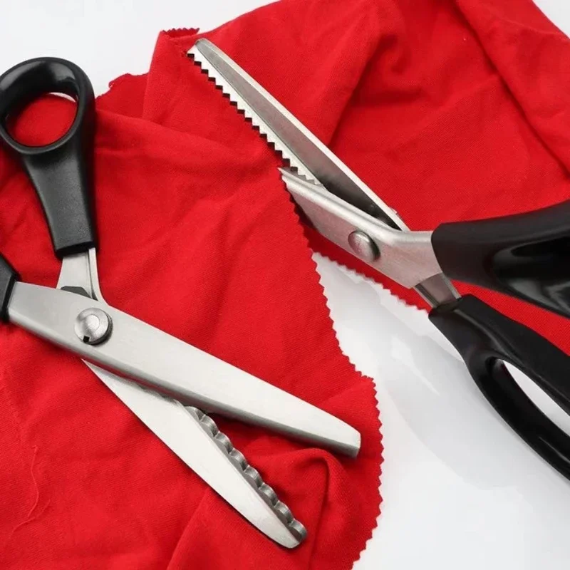 Tailor's Scissors for Dressmaking, Sewing Shears, Stainless Steel Pinking Shears, Triangle Teeth, Lace Cloth Crafts