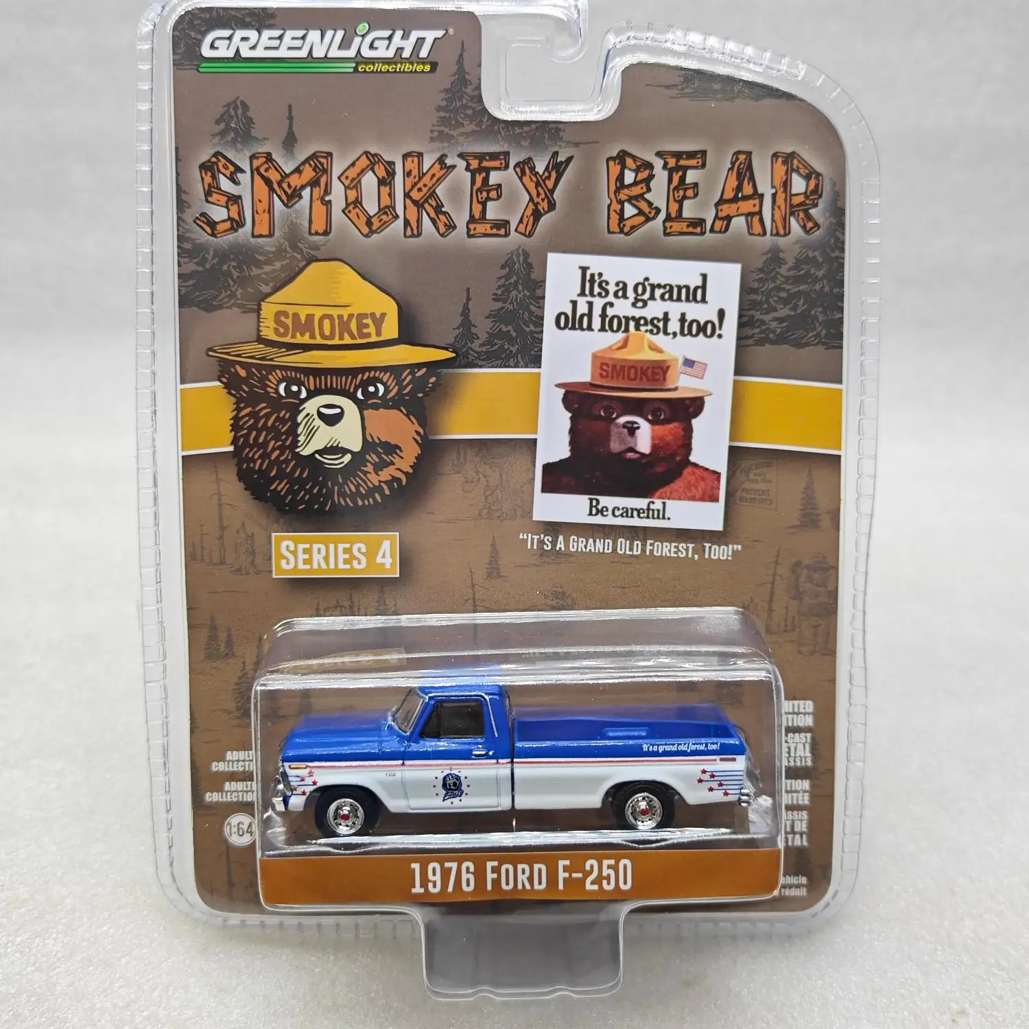 

Green Light 1:64 Smoked Bear Series 4-1976 Ford F-250Car Model Alloy Model Collectibles Children's Toy Gifts Car Model Collectio